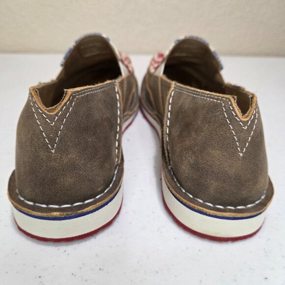 Ariat Shoes Women's Size 10 Leather Loafer Slip On Canvas Cruiser New In Box - Picture 6 of 12